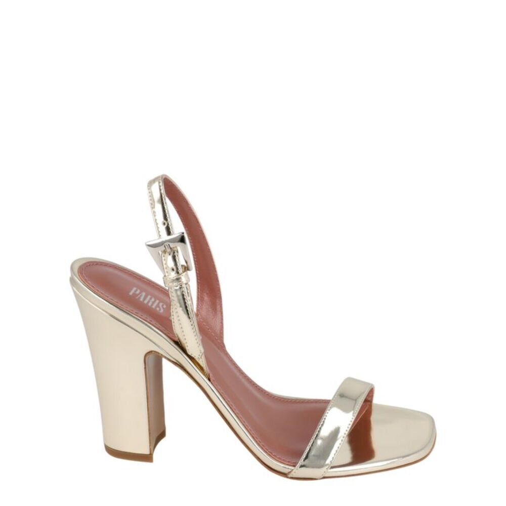 Paris Texas Bea Mirrored Sandals Gold Womens